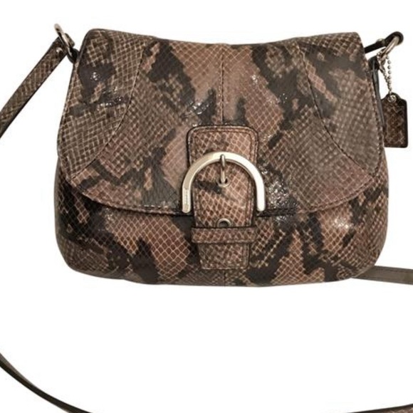 Coach Handbags - Coach Soho Exotic Snake Print Mini Crossbody Bag